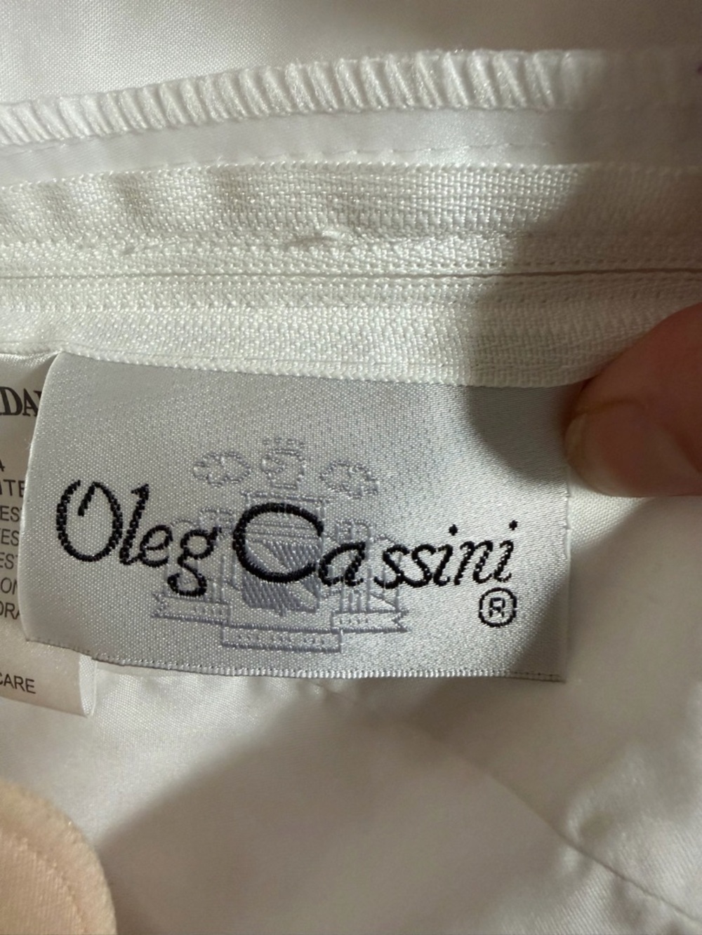 Oleg Cassini Ball Gown Wedding Dress - Picture 6 of 9